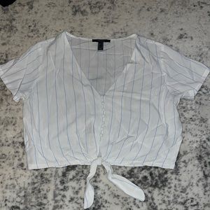 Forever 21 Striped Crop Top